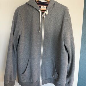 Marine Layer Heather Gray full Zip-Up hoodie XL NWOT